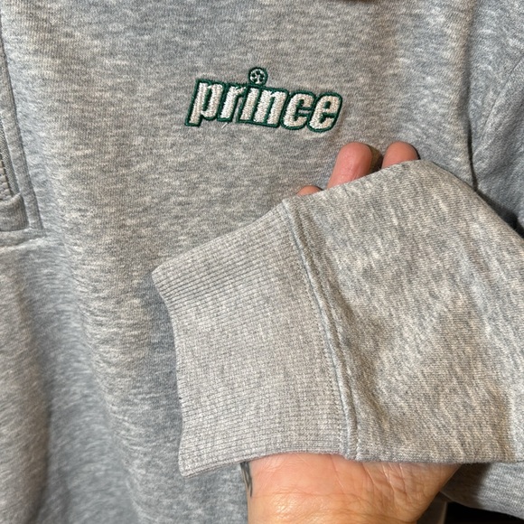 Prince Pickleball / Target collab sweatshirt 1/4 zip M Medium gray crop cropped - Picture 4 of 4